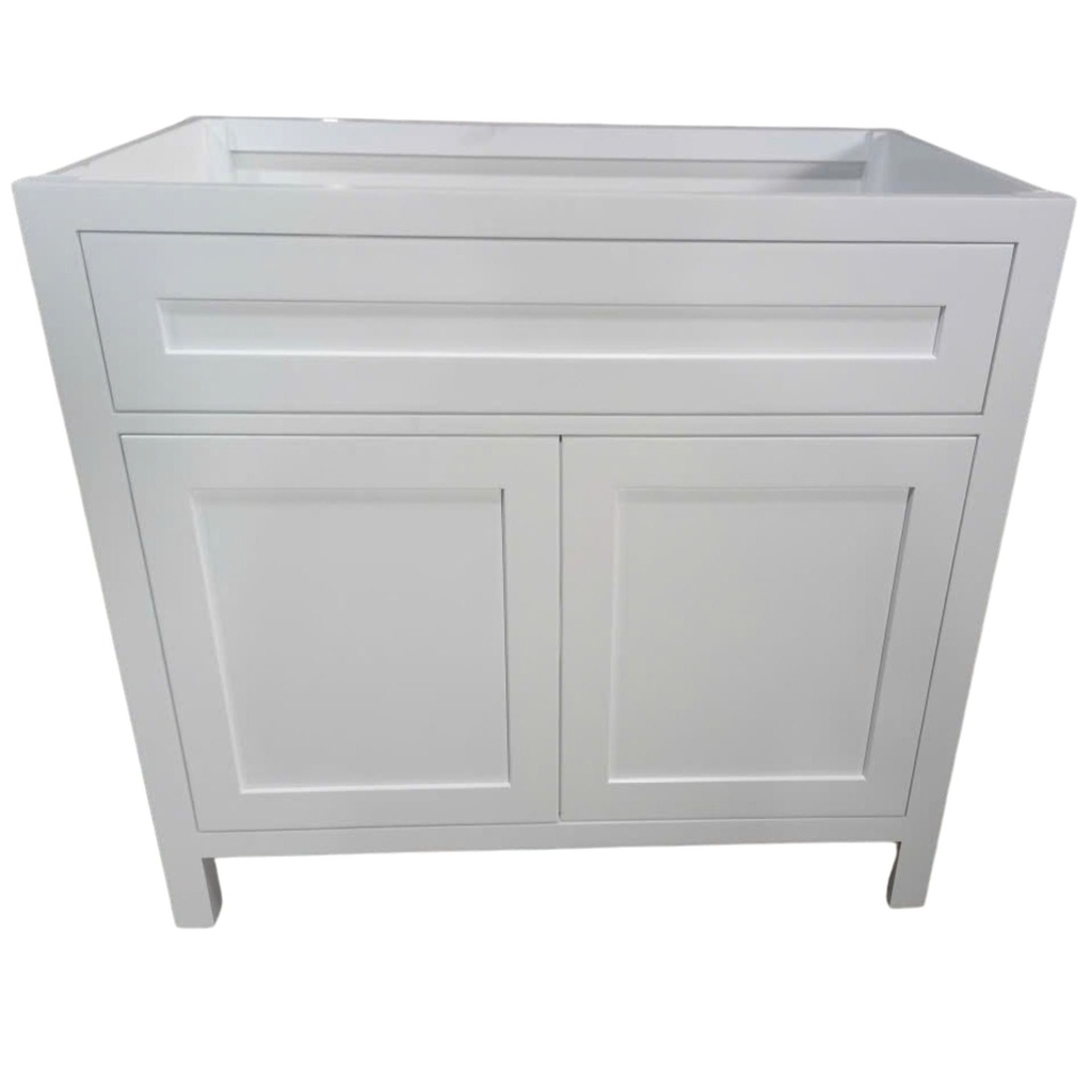 [36VKXWH01SH0012CBRM] VANITY 36'' - Shaker 00 - COMBO (KIT) (White WH01)